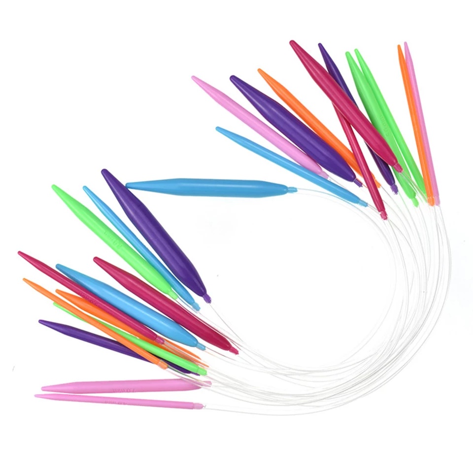 Circular needle PLASTIK COLORFUL SET 12ukuran