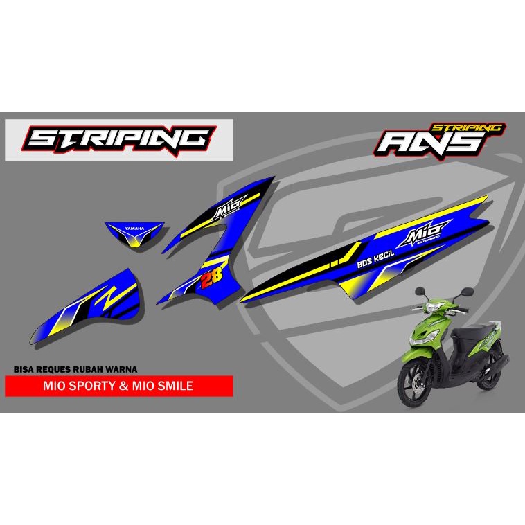 striping mio sporty stiker mio sporty racing