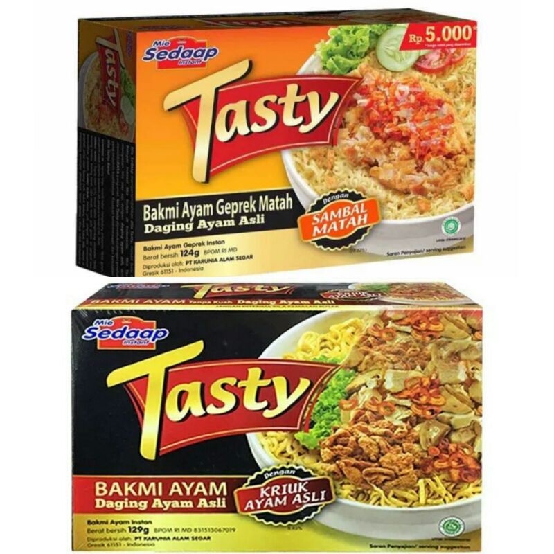 

Bakmi Ayam Tasty rasa ayam Geprek Matah