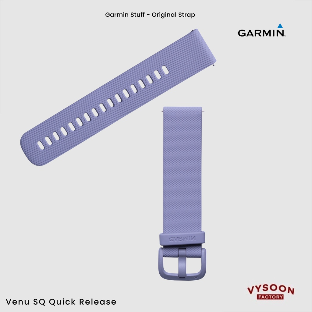 Strap Rubber Tali Jam Smartwatch Garmin Venu SQ QR Original - Purple