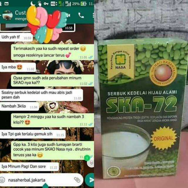 

SUSU PENGGEMUK BADAN SK72 NASA SUSU KEDELAI HIJAU