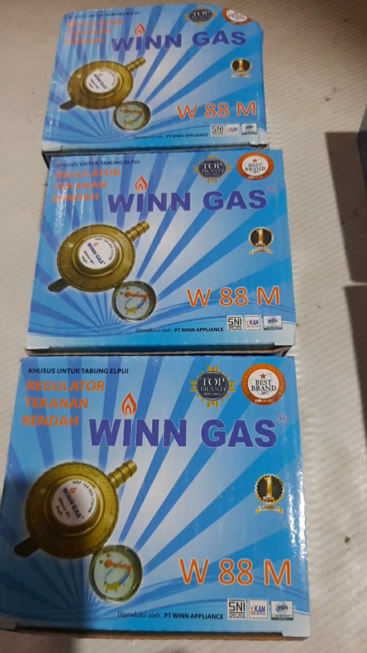 Regulator Winn Gas W 88 M - Regulator Kompor Gas W88m - Meteran W 88m