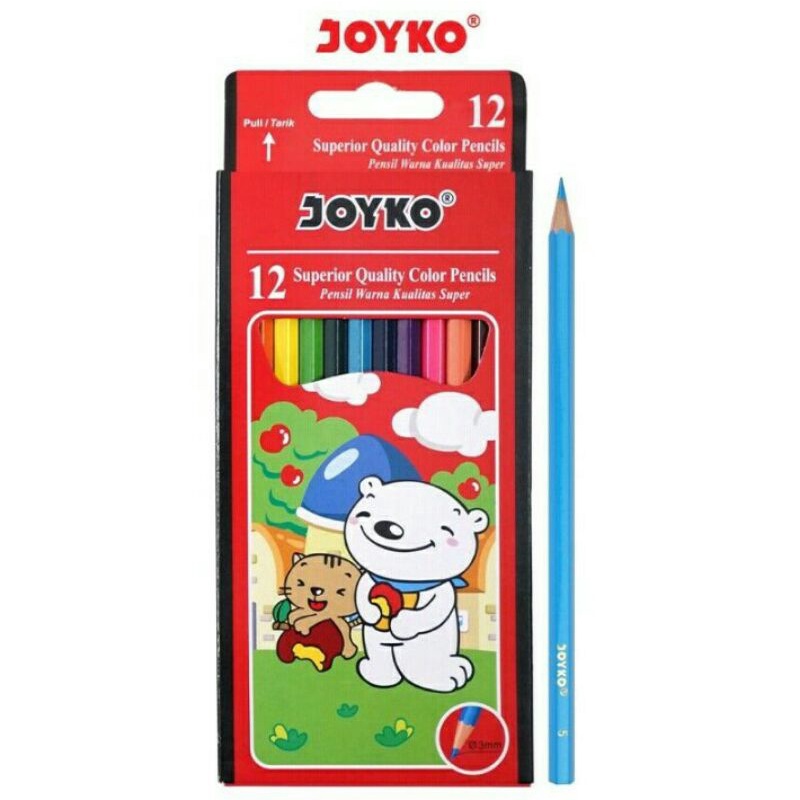 

PENSIL MEWARNAI JOYKO PENDEK CP-S12/PANJANG CP-12PB