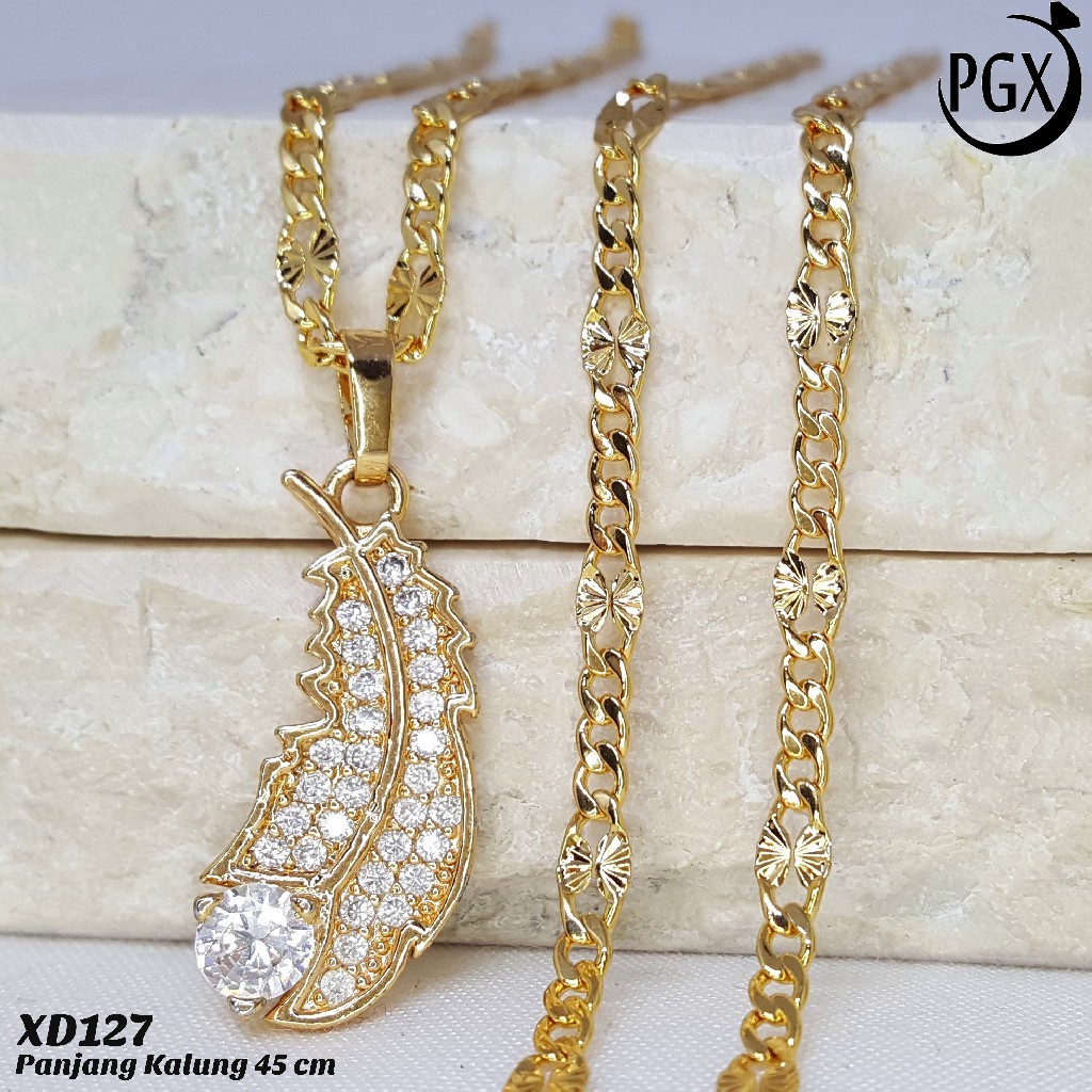 PGX Kalung Wanita Xuping Perhiasan Lapis Emas Aksesoris Fashion Premium - XD127