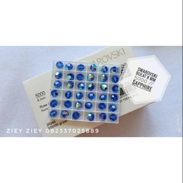 Swarovski Bulat 8 mm SAPPHIRE