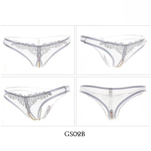 [LIMITED STOCK] G STRING OPEN CROTCH UNDERWEAR WANITA PUTIH GS02B