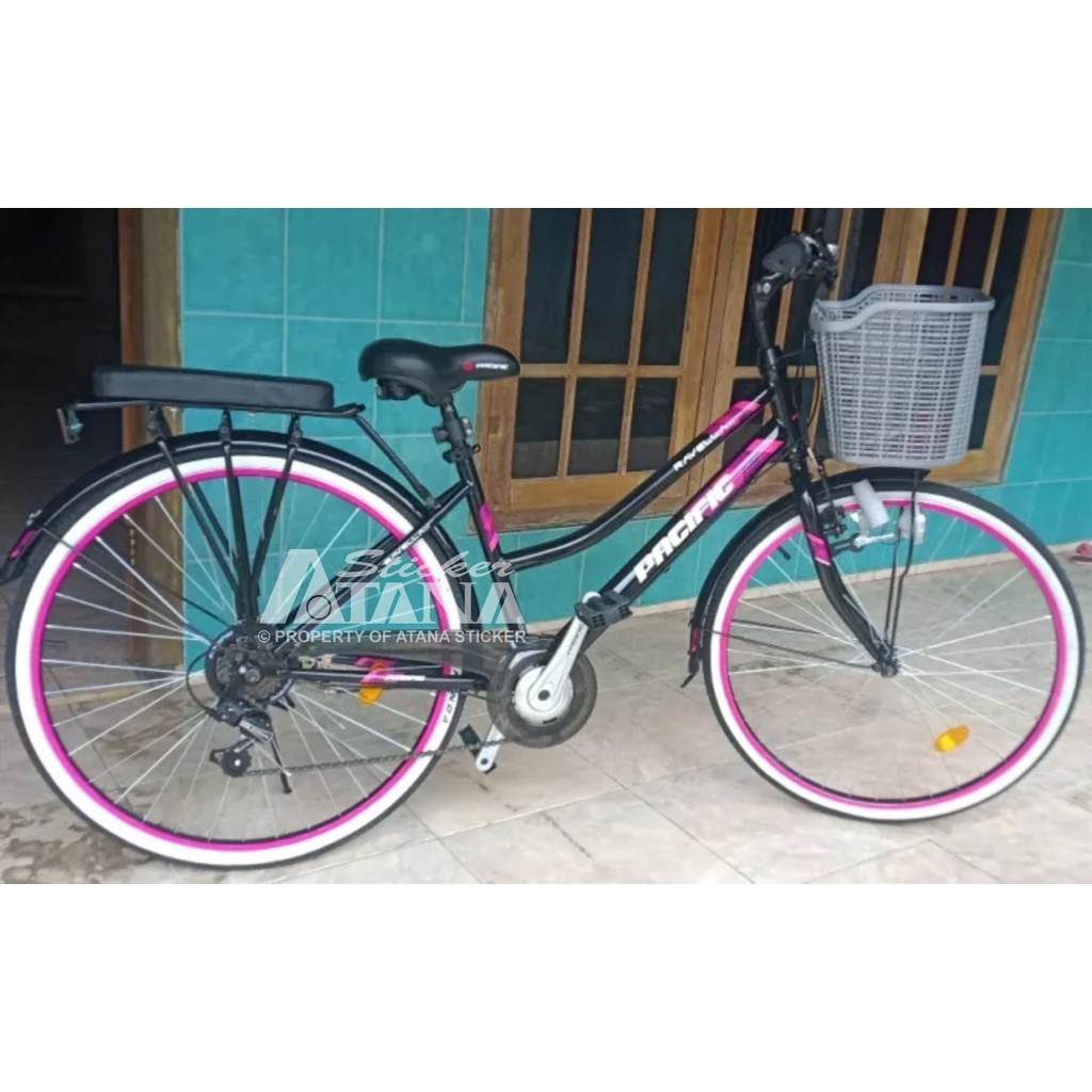 Stiker List Velg Body Sepeda Motor Matic Mobil Magenta Pink Merah Muda Lis Pelek Wrap Pinstriping Tapes Reflective Nyala Skotlet Sticker Pinstripe Strip Aksesoris Roda Dekorasi Striping Scotlet Scotlight