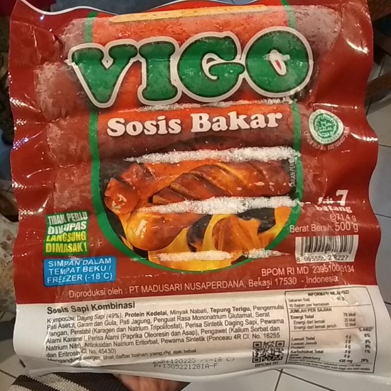 

VIGO Sosis Bakar / 500gr