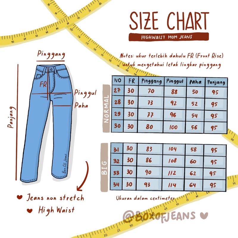 Boxofjeans - Highwaist MOM Jeans - MEDIUM BLUE