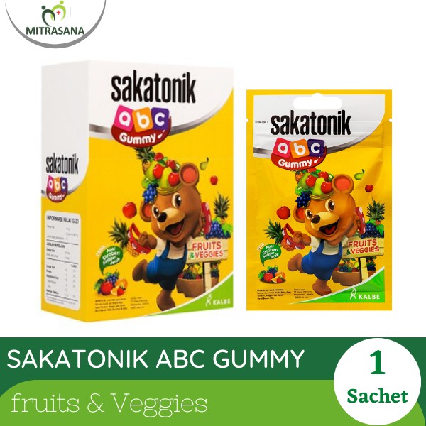 Sakatonik ABC Gummy Fruits &amp; Veggies 1 Sachet