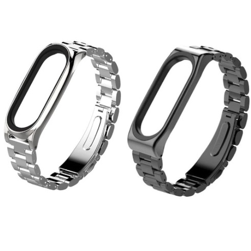 Mijobs 3 Point Strap Watchband Stainless for Xiaomi Mi Band 3