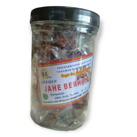 

permen jahe alami isi 55pcs / permen jahe berkah