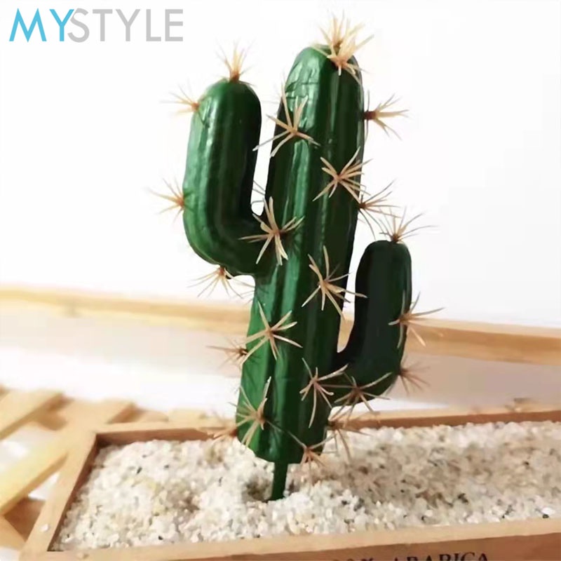 HAPPY TIME KAKTUS SM (TANPA VAS) SUCCULENT SUKULEN CACTUS HIAS TANAMAN HIASAN ARTIFICIAL