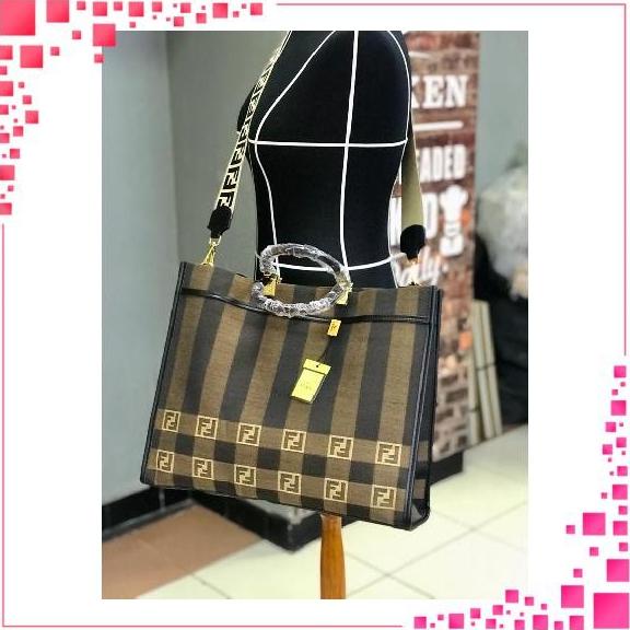 Zefh98 - Fendi Tote Bag Sunshine Ceramic Handle Alfamonica826