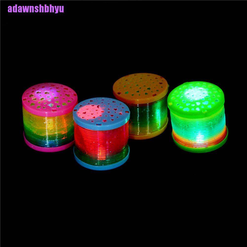 Mainan Pegas Lingkaran Glow in The Dark Warna Pelangi Untuk Anak