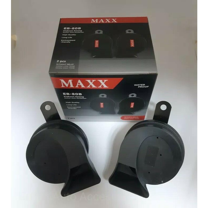 Klakson Mobil Keong Maxx Black Twin Tone Innova Reborn