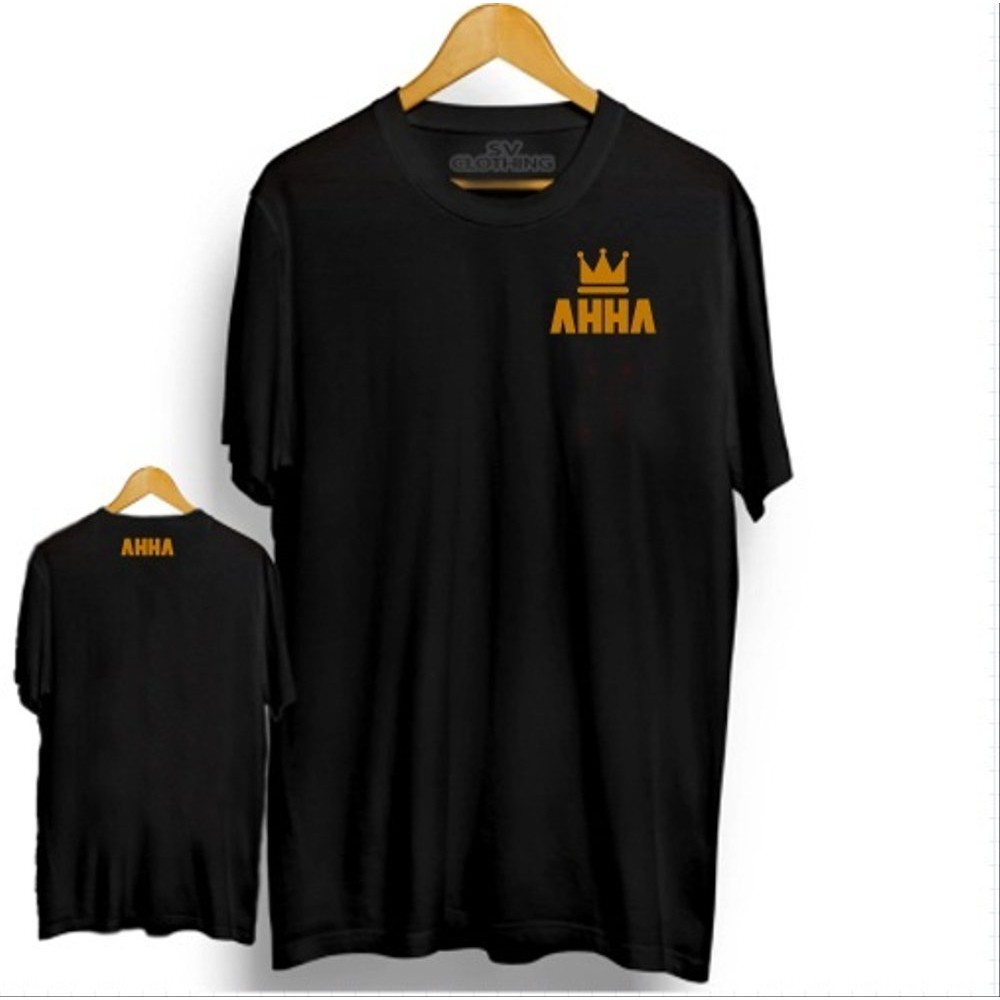 T-SHIRT BAJU KAOS DISTRO AHHA COMBED 30S MURAH