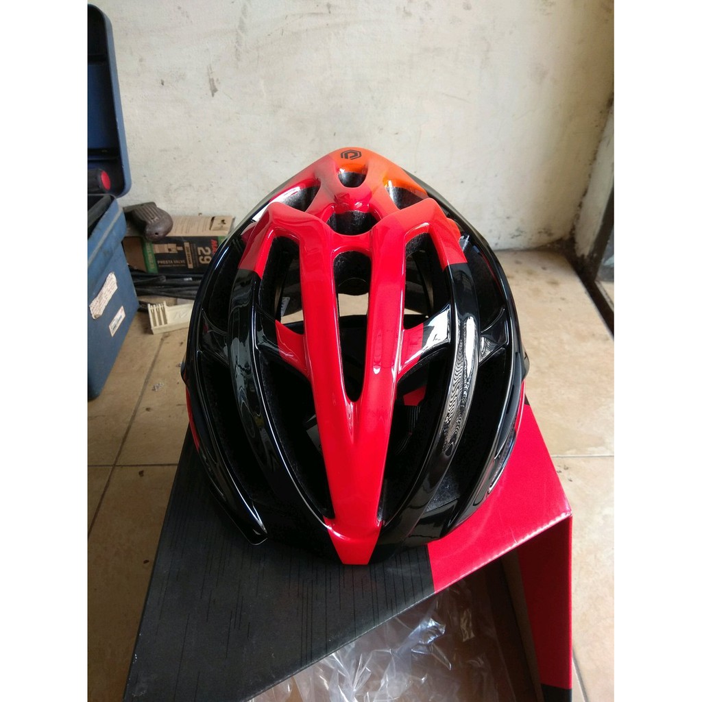 FADA -  HELM POLYGON RUSTLE MERAH - RED   HELM POLYGON ROADBIKE   HELM SEPEDA BALAP