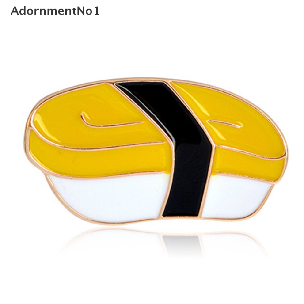 (AdornmentNo1) 3pcs / Set Bros Pin Enamel Bentuk Sushi / Makanan Jepang Untuk Aksesoris Pakaian