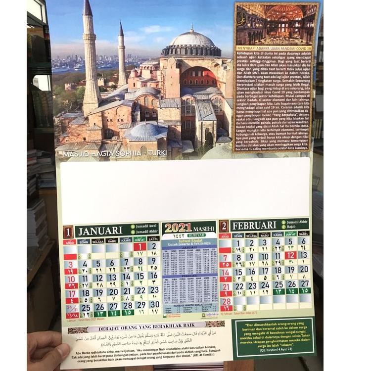 

Readystock ERHOU Kalender Masehi 2021 & Hijriyah 1442 | Original | Disertai Jadwal Sholat 72 Grosir