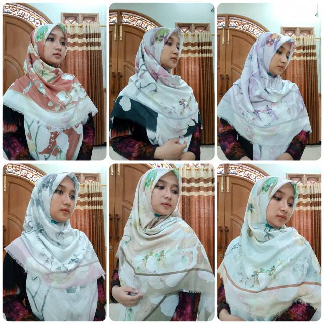 Elif defne shabby turky scarf ukuran 140 x 140