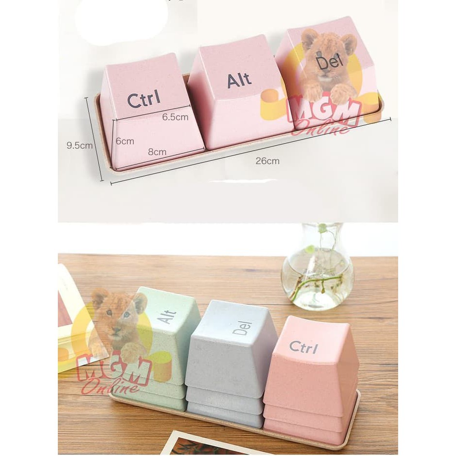 Cangkir Ctrl Alt Del / Mangkok Ctrl Alt Del / gelas keyboard ctrl alt