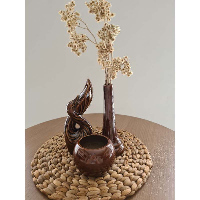 Keramik/Vas Sett Angsa Plang (Dapat 3 Vas)