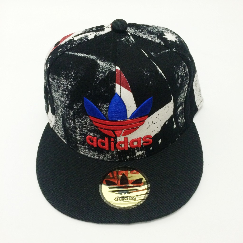 Topi Snapback Adidas Corak Hitam import murah