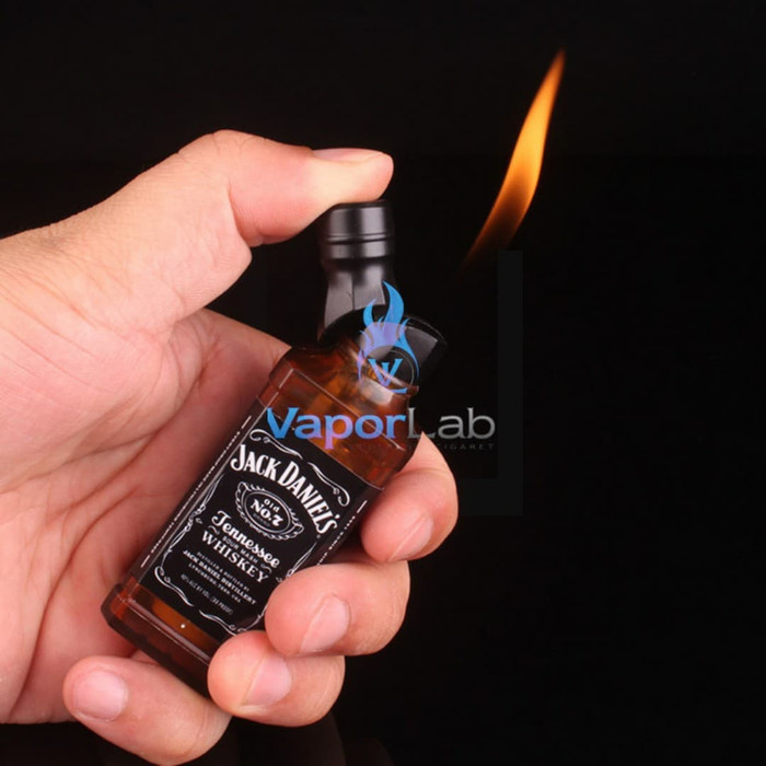 mancis korek api unik lucu model botol JD gas butane lighter isi ulang - 9614- Botol JD