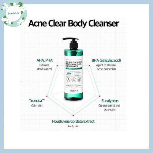 [PROMO] Acne Body Wash AHA BHA PHA 30 Days Miracle Acne Clear Body Cleanser 400ml