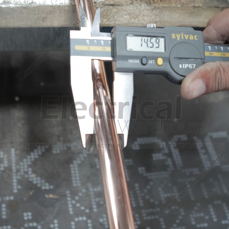 COPPER ROD TEMBAGA 5/8 inch 2 meter (GROUND GROUNDING 5/8&quot; 2m 2mtr mtr)