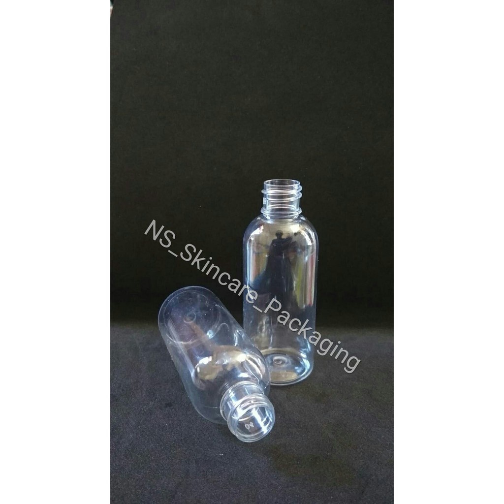 Botol 60ml bening / botol pet Br 60 ML Transparant neck 18