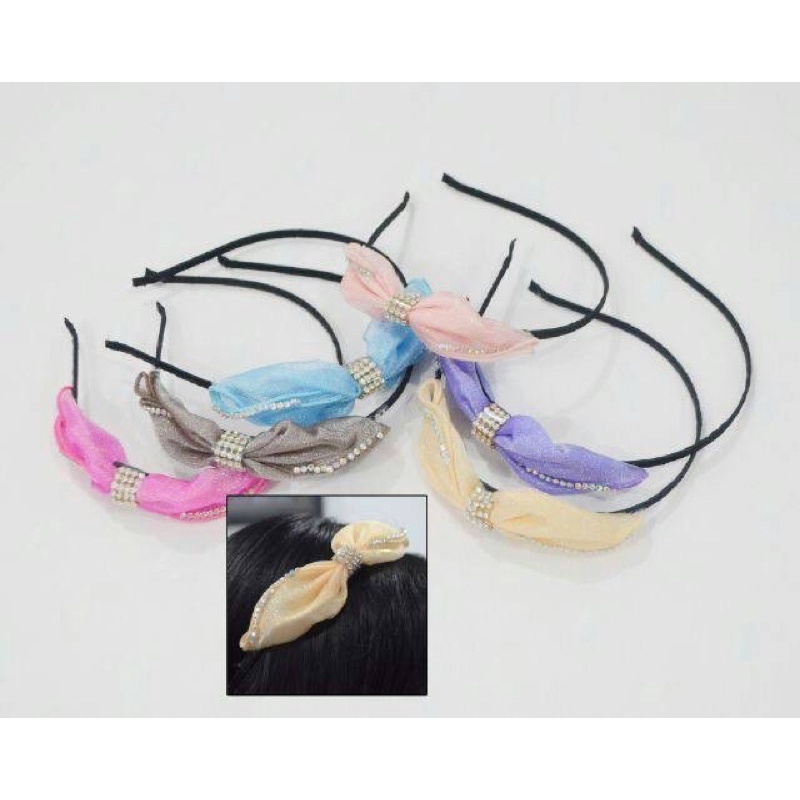 bando pita glitter permata high quality