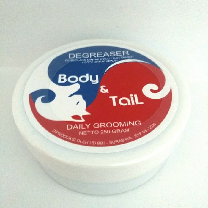 Degreaser Kucing Body &amp; And Tail 250g Daily Grooming Minyak Bulu Hewan