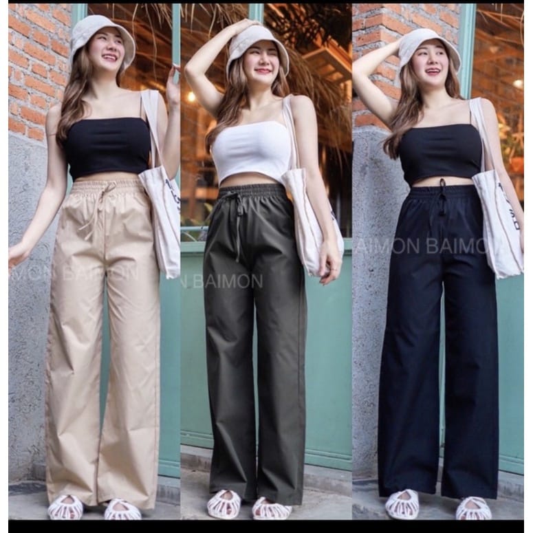 BEFAST - ZEC OOTD Wanita Celana Panjang ZIYURA / Julesa CREPE Pant / Celana Panjang Casual / Celana Kulot Kekiniaan Remaja Wanita / OOTD Ala Style Korean / Celana Polos Formal / Fashion Kerja Wanita