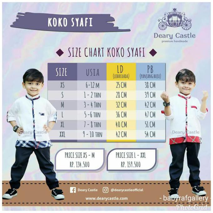 Koko Anak Syafi 5-10Th / Kemeja Anak Laki / Muslim Anak / Baju Pesta V2237