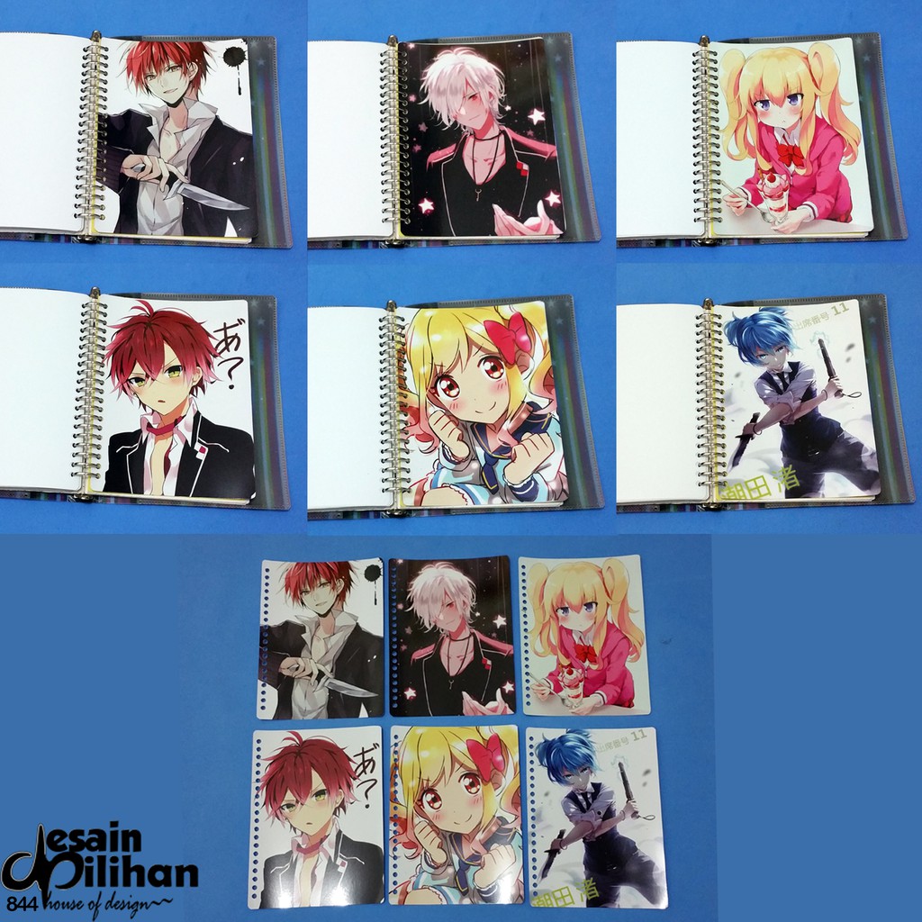 

Pembatas Tanpa Tab Kartun Anime 2 Ring, 6 Ring, 20 Ring, 26 Ring 1 Set 6 Lembar Glossy Murah