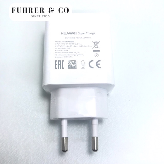 Charger Adaptor Huawei SuperCharge 4.5A Mate 20 Lite P30 P20 Pro