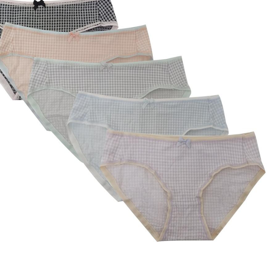 NDW Young Hearts Pretty Checks Panty Pack Y2-B478MIX .