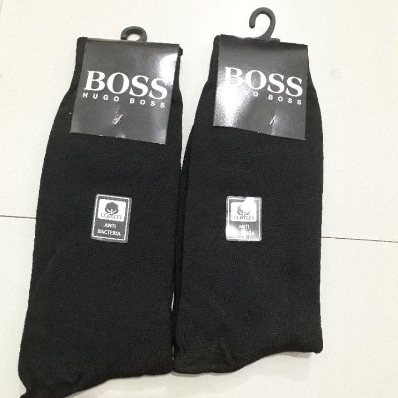 kaos kaki panjang polos hitam