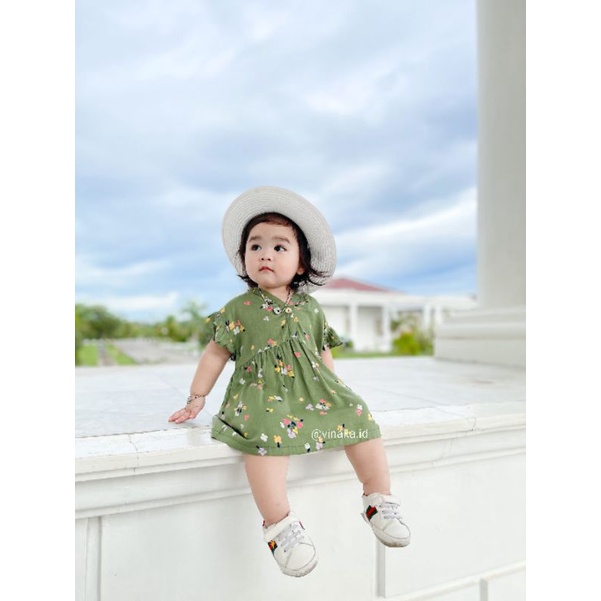 DRESS BAYI USIA 0-18 BULAN ( RAYON PREMIUM) &quot;Callia Baby Dress&quot;