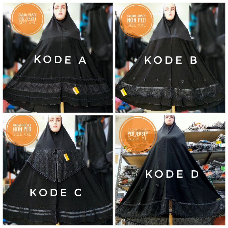 Jilbab Sambung Jersey | Jilbab Masturoh (free cadar)