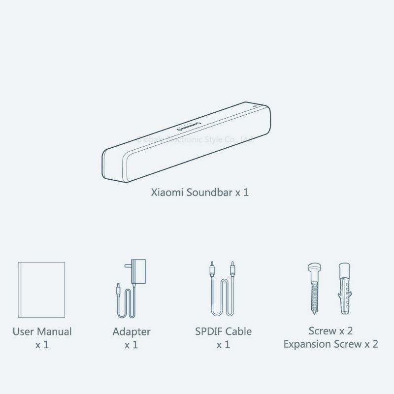 Xiaomi Mi Soundbar Speaker Bluetooth Home Theater 33 Inch - White