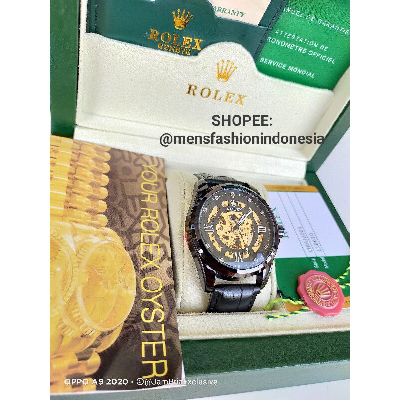 JAM TANGAN ROLEX  AUTOMATIC TRANSPARAN