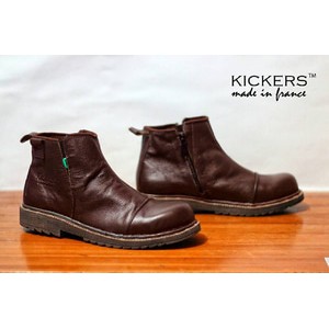 sepatu pria kickers BRV original kulit safety premium 4warna 39-44