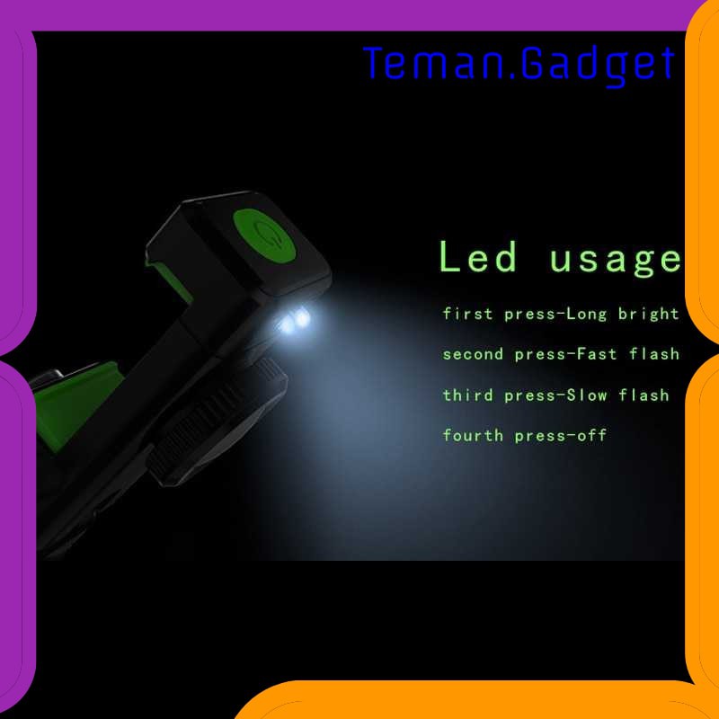 TG-IB419 Guider Smartphone Holder Sepeda dengan Kompas dan Lampu LED - Q003