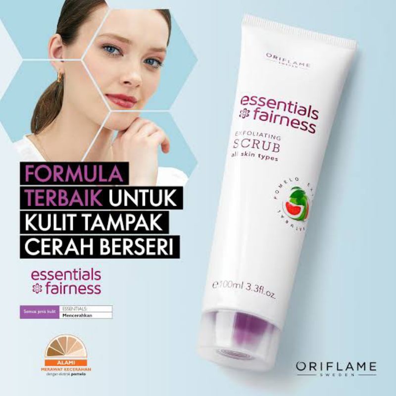 EXFOLIATING SCRUB ESSENTIALS FAIRNESS ORIFLAME