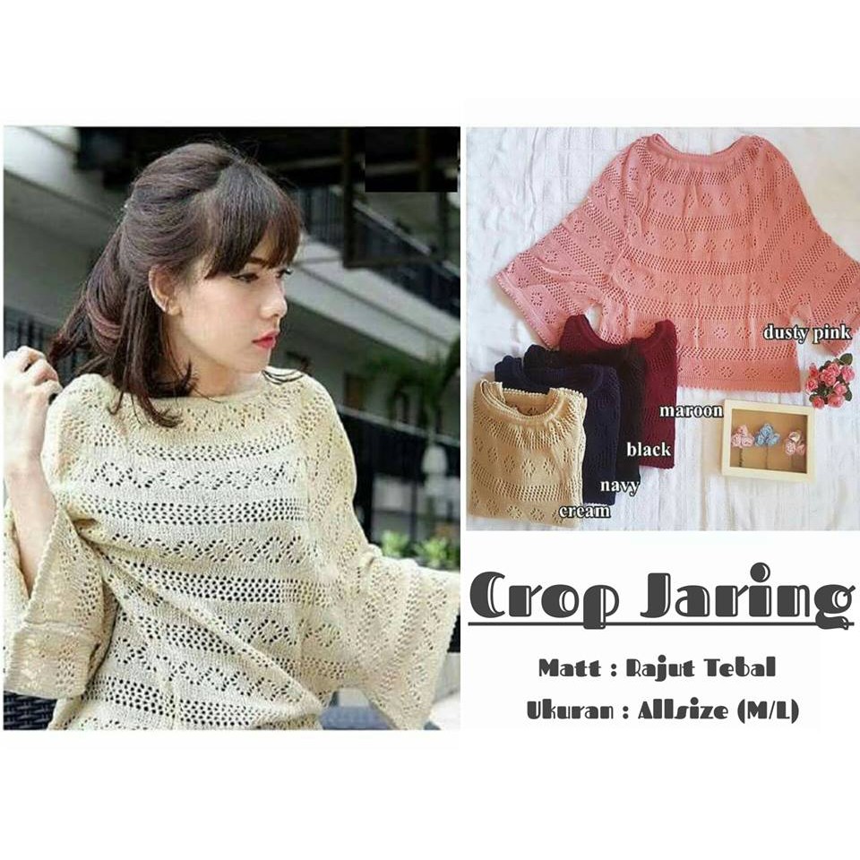 Atasan Wanita Rajut Tribal Crop Jaring Shopee Indonesia Atasan Wanita Rajut Tribal Crop Jaring Shopee Indonesia