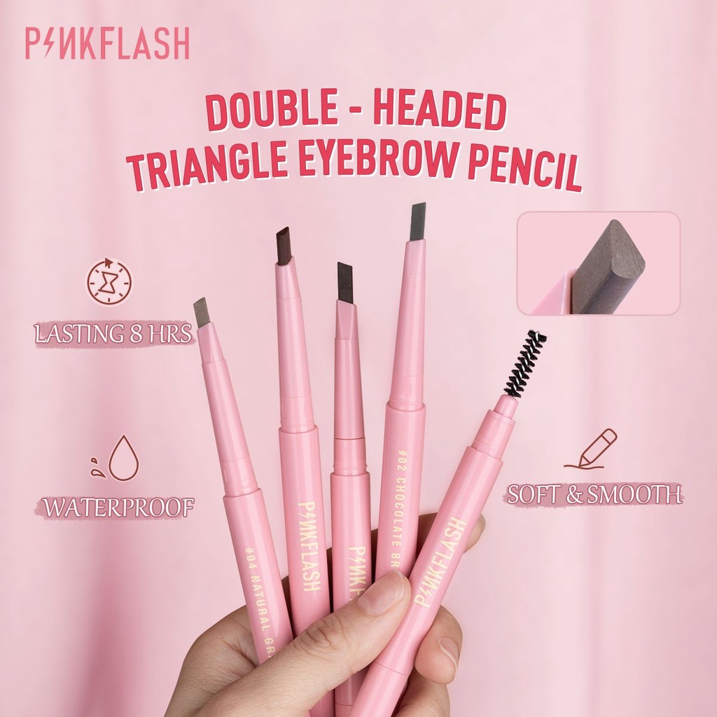 PINKFLASH Automatic Eyebrow Pencil / Pensil Alis / Pinkflash OhMyEmoji Auto Eyebrow Pencil / Pinkflash Pensil alis