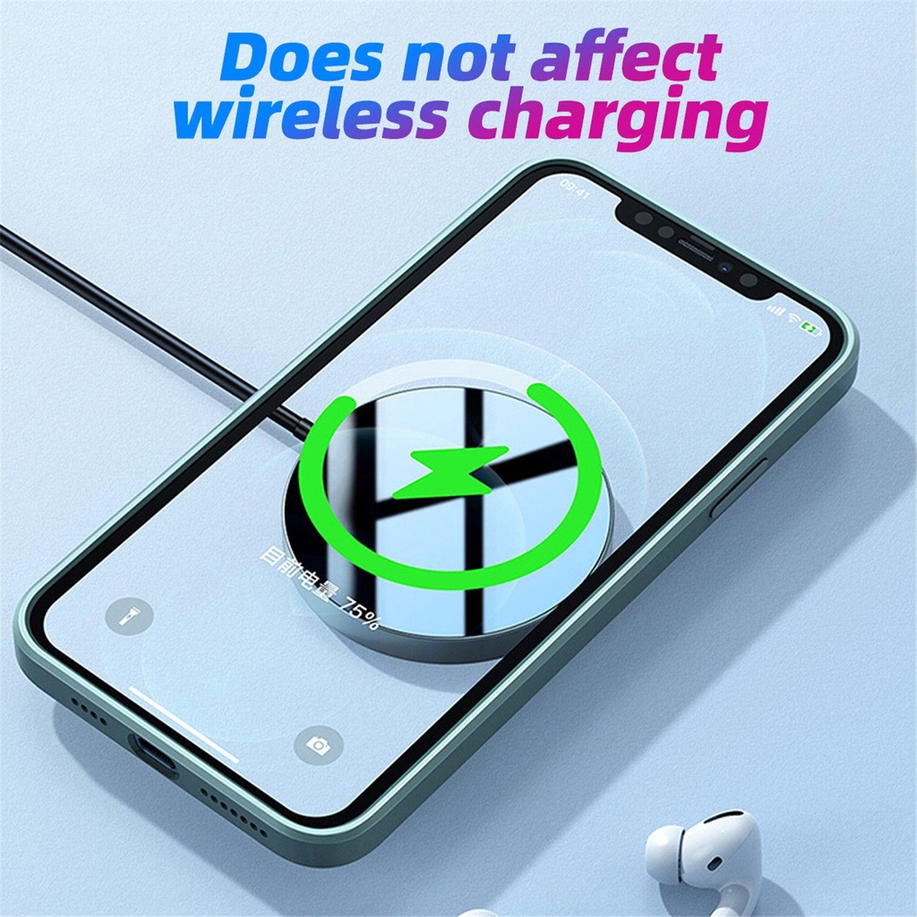 Solighter Stiker Ring Magnetik Bahan Metal Untuk Charger Wireless Handphone